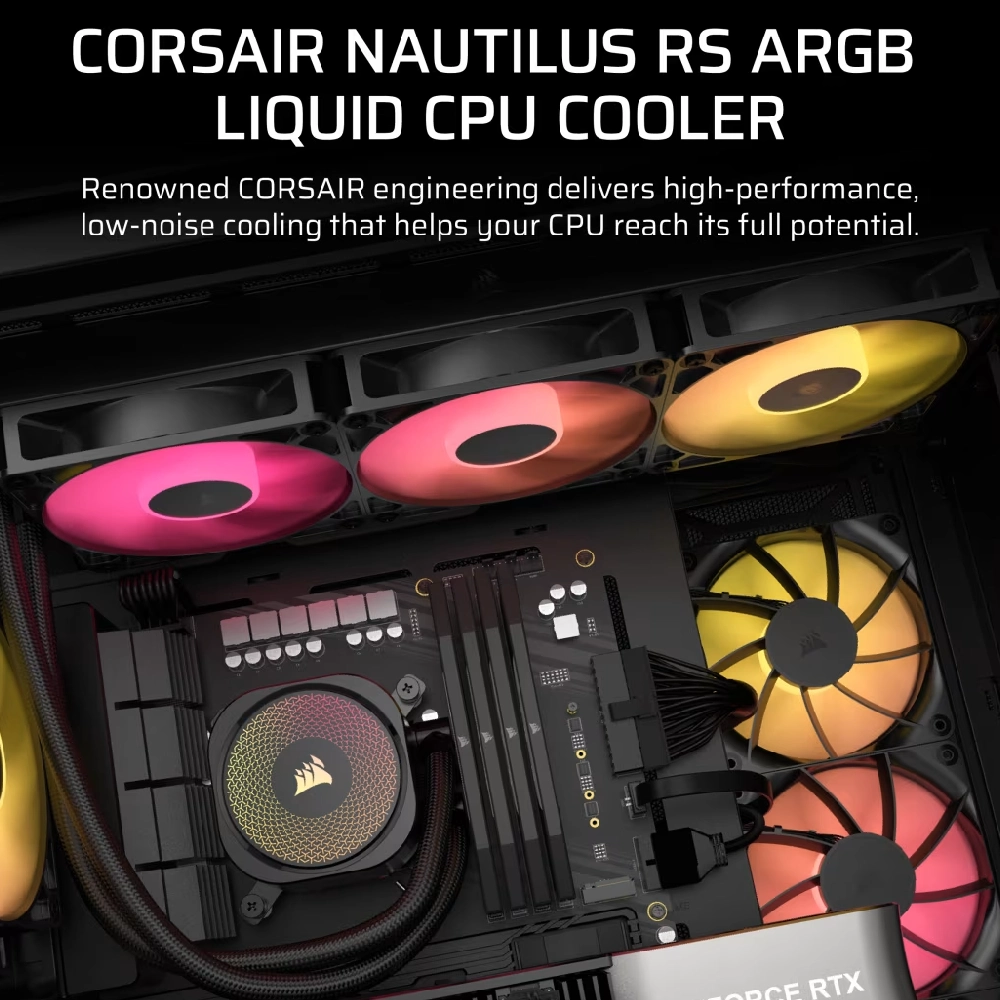 Corsair NAUTILUS 360 RS ARGB Processor Liquid Cooler view 6
